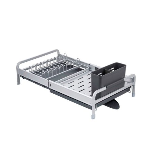 Escurridor de Plato Extensible de Aluminio con Drenaje