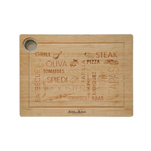Tabla de Picar Bambú  38 x 28 x 2 cm.