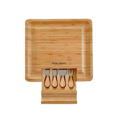 Tabla Bandeja Para Quesos con 4 Accesorios