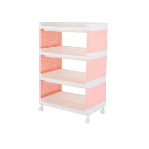 Estante Organizador  con ruedas 4 Niveles 50 x 30 x 77 cm.