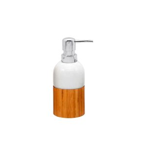Dispensador de Jabón Cerámica Redondo Natural