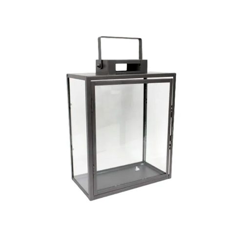 Candelabro Gris 22 x 12,5 x 29 cm.