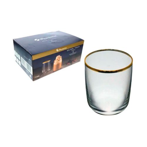 Juego de 6 Vasos Pasabahce (Golden Touch)  280 ml. - Imagen 2