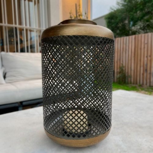 Fanal Hierro Negro 19 x 19 x 32 cm. - Imagen 4