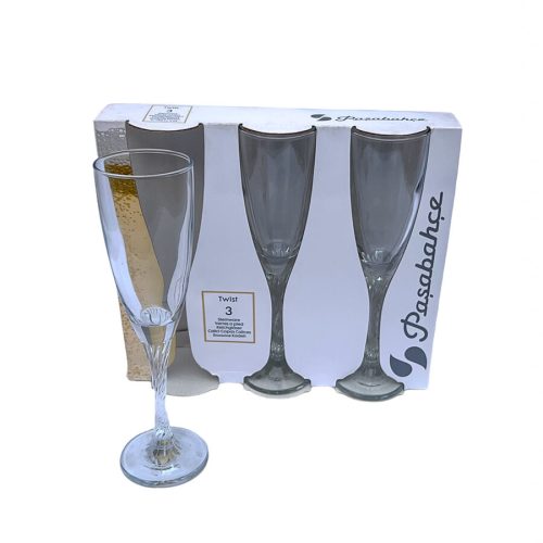 Set de 3 Copas Champagne Twist 150 ml. - Imagen 3
