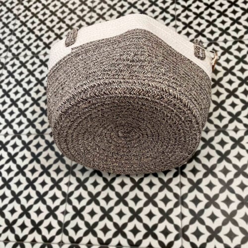 Cesta de Cuerda de Algodón Flexible  34 x 25 cm. - Imagen 3