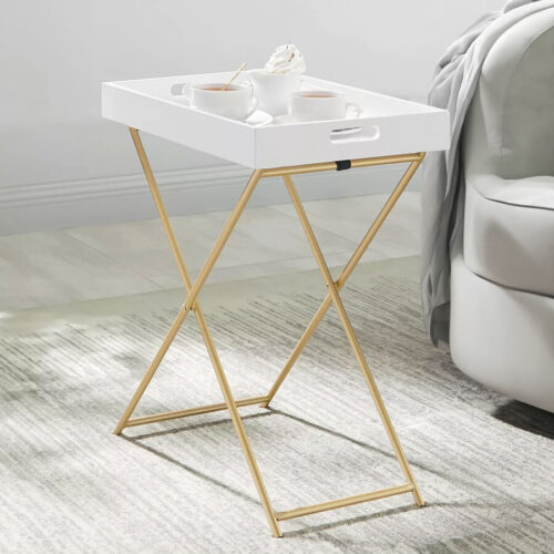 Mesa Auxiliar Plegable con Bandeja