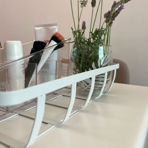 Cesta de Almacenamiento Rectangular Blanca 36 x 24 x 8 cm. - Imagen 6