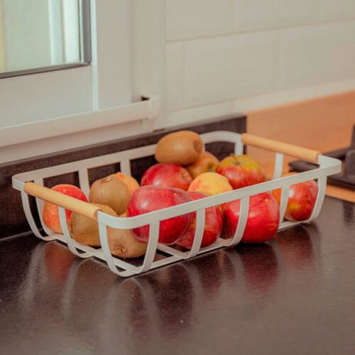 Cesta de Almacenamiento Rectangular Blanca 36 x 24 x 8 cm. - Imagen 7