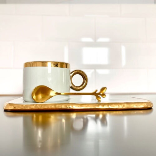 Taza C/Plato 3 Pzas. 22,9 x 11/6,5 x 8 cm. - Imagen 4