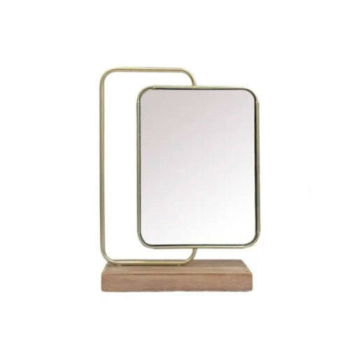Espejo de Mesa Dorado 8 x 32 x 23 cm.