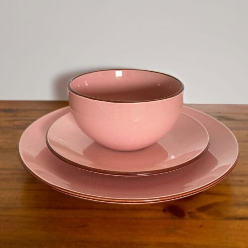 Juego de Vajilla de Cerámica de 16 Piezas - Rosa - Imagen 2