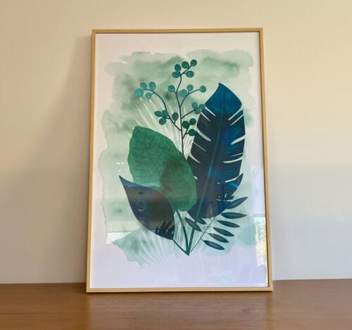 Cuadro de Hojas Tropicales 40 x 60 cm. - Imagen 8
