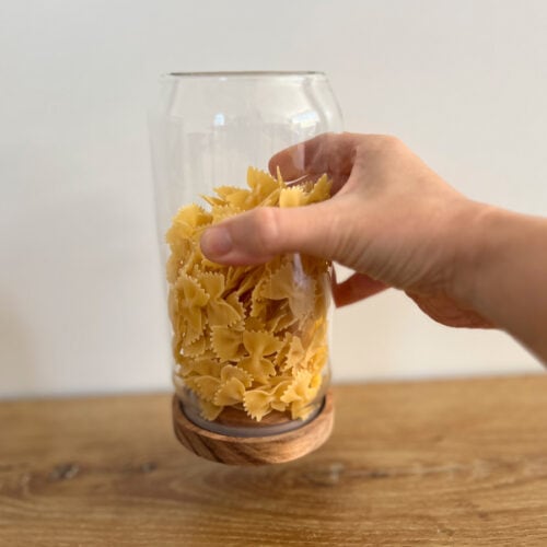 Frasco de Vidrio con Tapa de Madera 800ml - Imagen 3