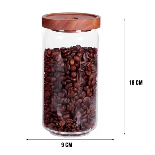 Frasco de Vidrio con Tapa de Madera 800ml - Imagen 7