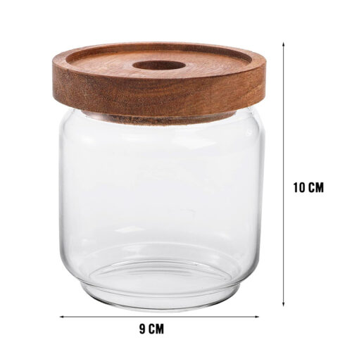 Frasco de Vidrio con Tapa de Madera 400ml. - Imagen 6