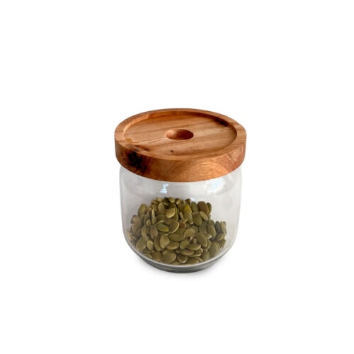 Frasco de Vidrio con Tapa de Madera 400ml. - Imagen 8