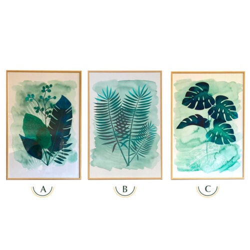 Cuadro de Hojas Tropicales 40 x 60 cm. - Imagen 12