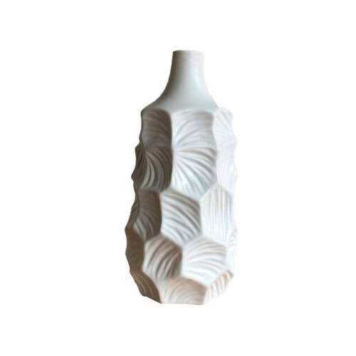 Florero Céramica Blanco 12 x 25 x 12 cm. - Imagen 6