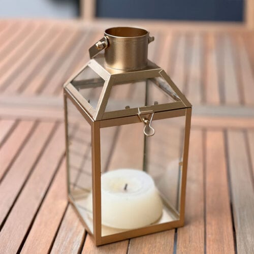 Candelabro Dorado 12,5 x 11 x 22,4 cm. - Imagen 2