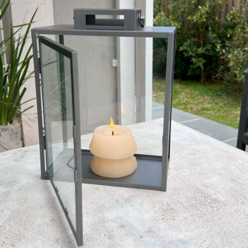 Candelabro Gris 22 x 12,5 x 29 cm. - Imagen 2