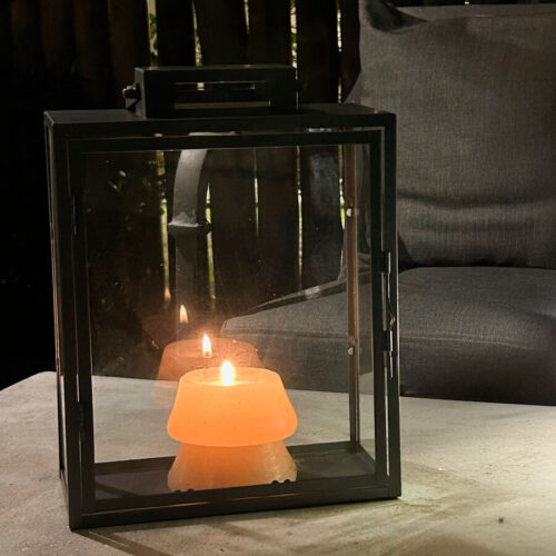 Candelabro Gris 22 x 12,5 x 29 cm. - Imagen 4