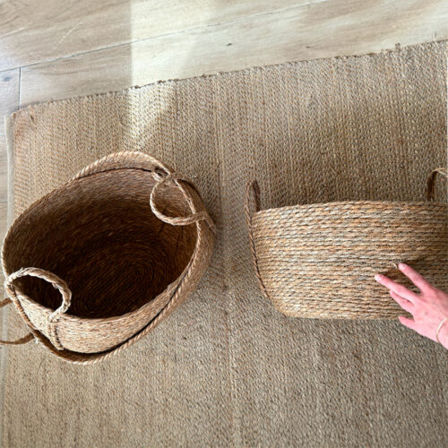 Cesta de Fibra Natural / Set de 3 Pzas. - Imagen 4