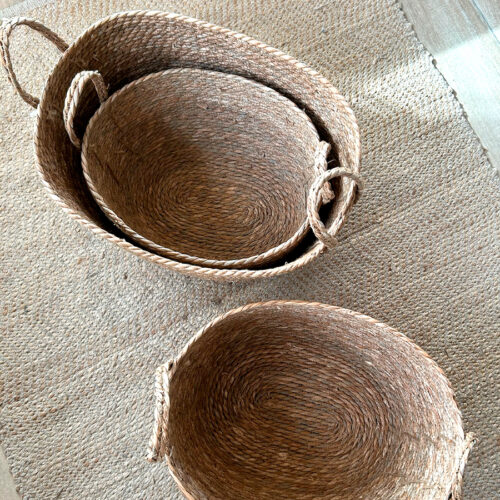 Cesta de Fibra Natural / Set de 3 Pzas. - Imagen 5