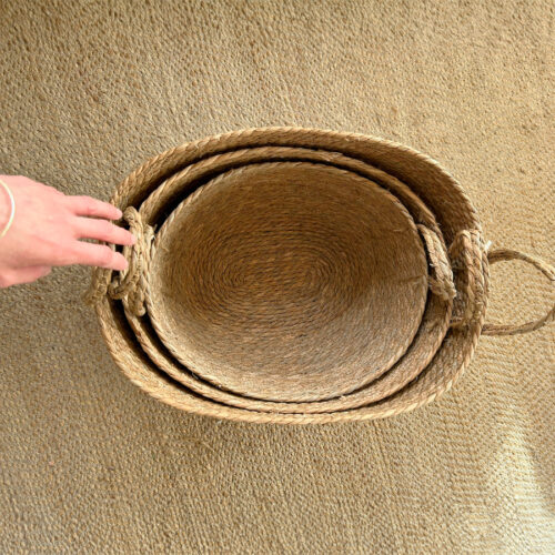 Cesta de Fibra Natural / Set de 3 Pzas. - Imagen 6