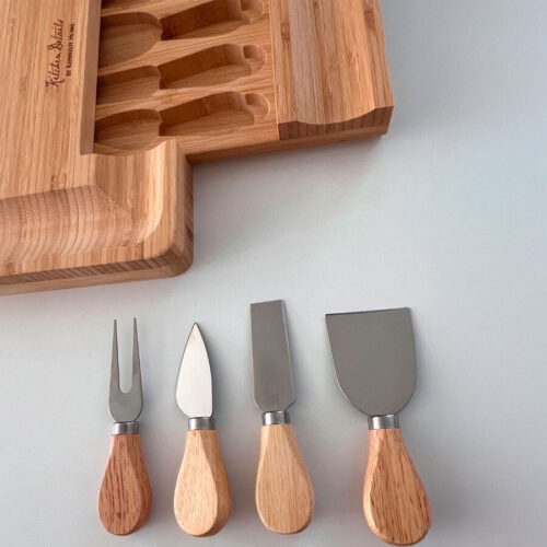 Tabla Bandeja Para Quesos con 4 Accesorios - Imagen 3