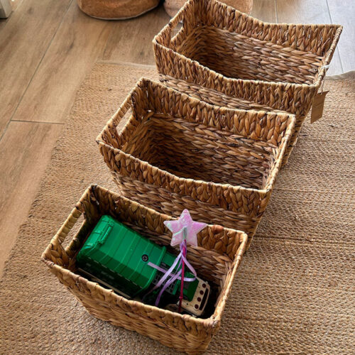 Cesta de Almacenamiento de Fibra Natural  / Set de 3 Pzas. - Imagen 5