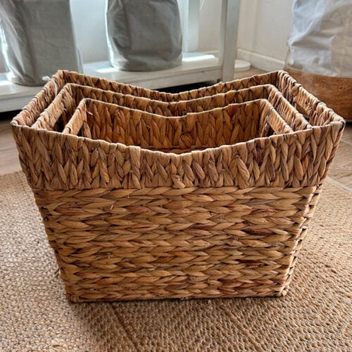 Cesta de Almacenamiento de Fibra Natural  / Set de 3 Pzas. - Imagen 6