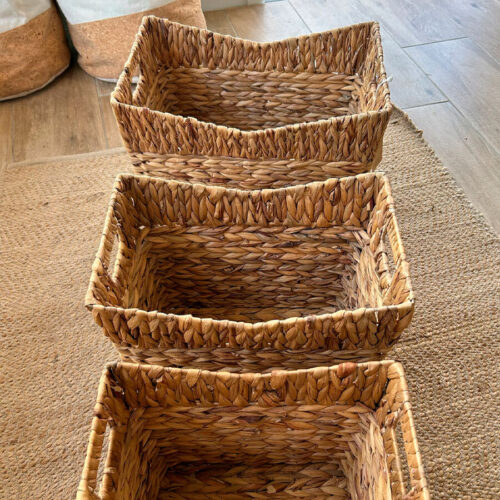 Cesta de Almacenamiento de Fibra Natural  / Set de 3 Pzas. - Imagen 8