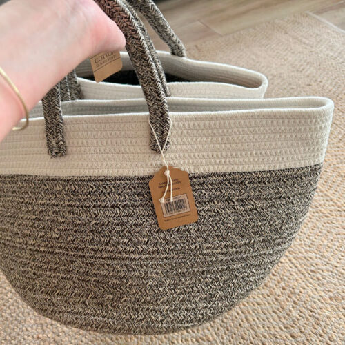Cesta de Cuerda de Algodón Flexible  25 x 22 cm. - Imagen 6
