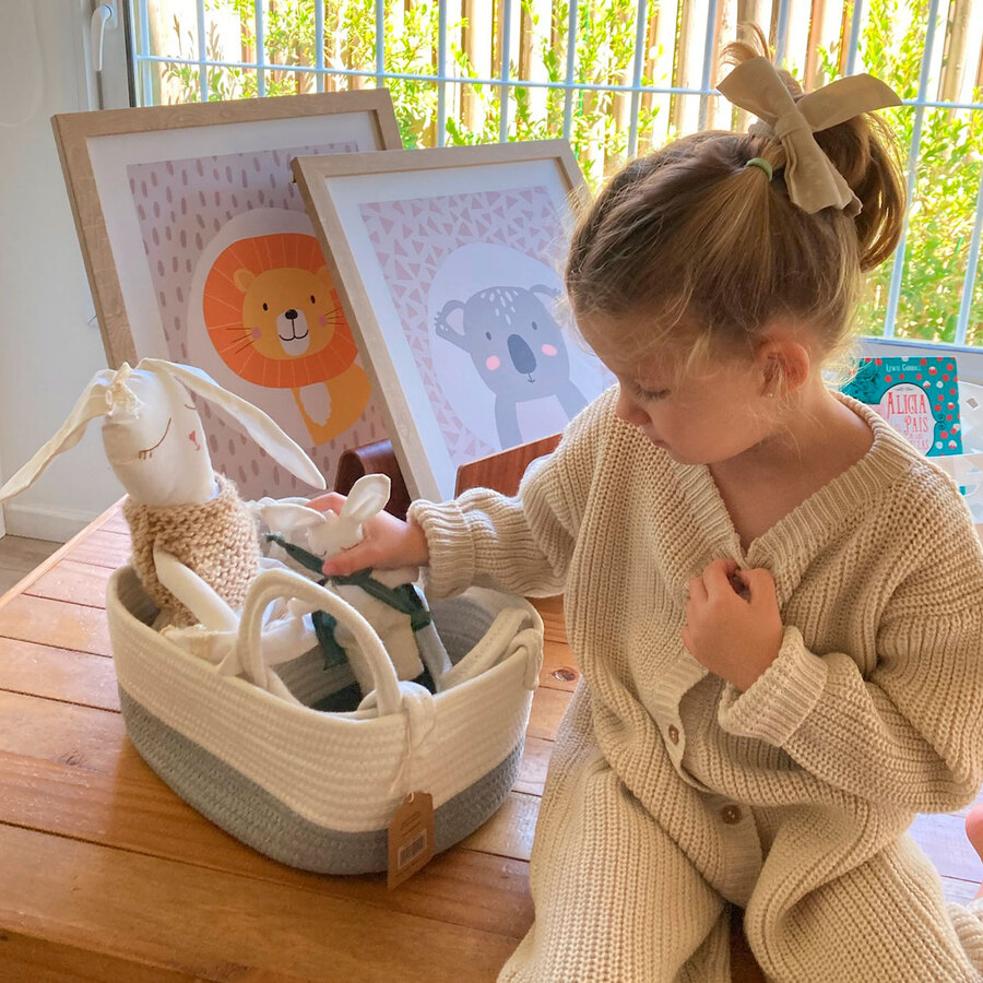 Cesta de Almacenamiento Tejidas con Cuerda de Algodón 3 Pcs - Imagen 14