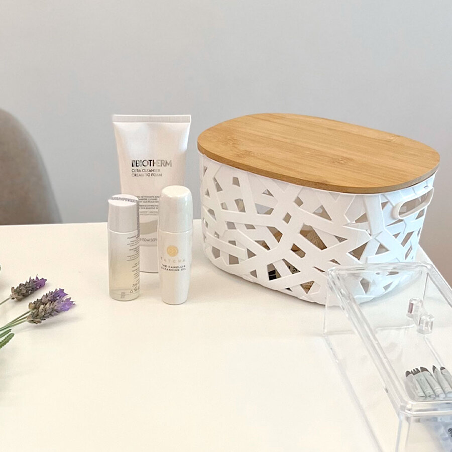 Cesta de Almacenamiento con tapa de Bambú 40 x 27 x 24,2 cm - Imagen 4